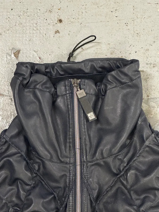 FW2000 Marithé + François Girbaud Structure Navy Jacket JqpZlXF 8