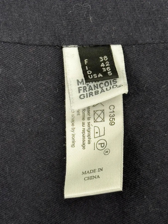 2000s Marithé + François Girbaud Navy Fleece Button-Up Light Jacket SBQCpPg 10