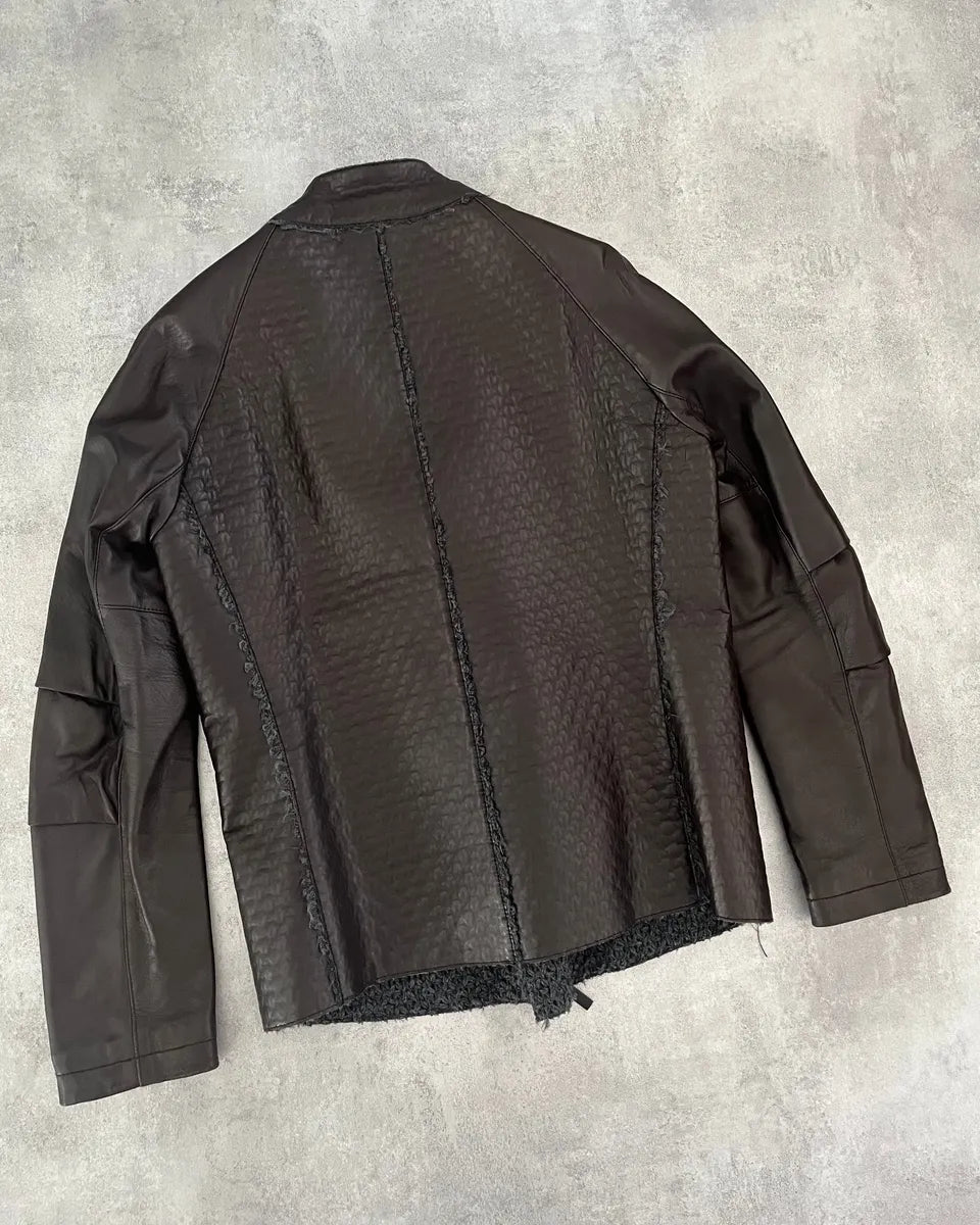 Marithé + François Girbaud Avant-Garde Brown Optimum Rocker Jacket JPbYZFt 4