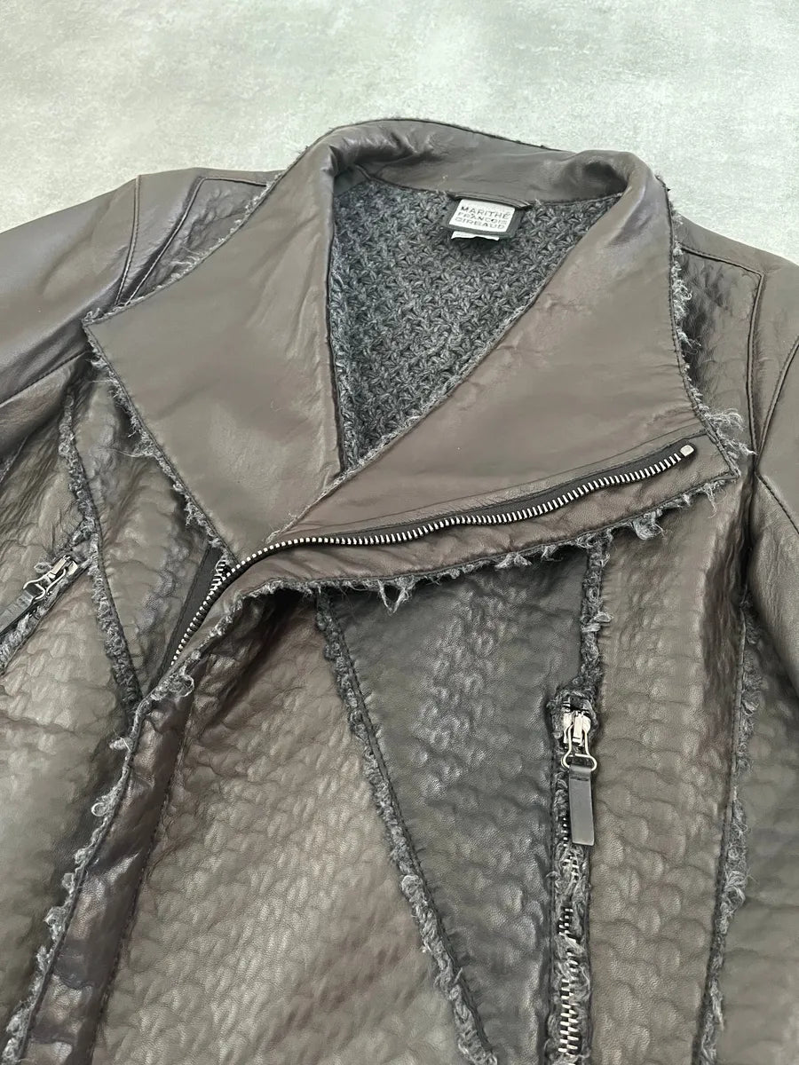 Marithé + François Girbaud Avant-Garde Brown Optimum Rocker Jacket JPbYZFt 5