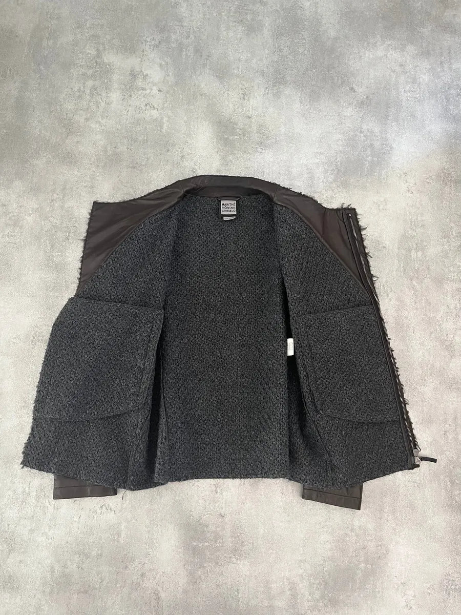 Marithé + François Girbaud Avant-Garde Brown Optimum Rocker Jacket JPbYZFt 7