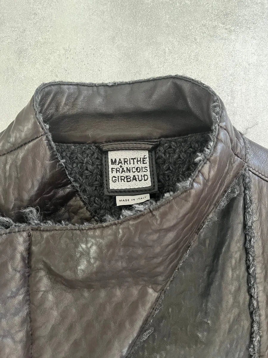 Marithé + François Girbaud Avant-Garde Brown Optimum Rocker Jacket JPbYZFt 9