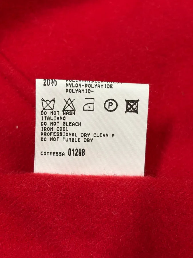 Marithé + François Girbaud Red Extra Collar Cardigan Jacket ejdrMYZ 8