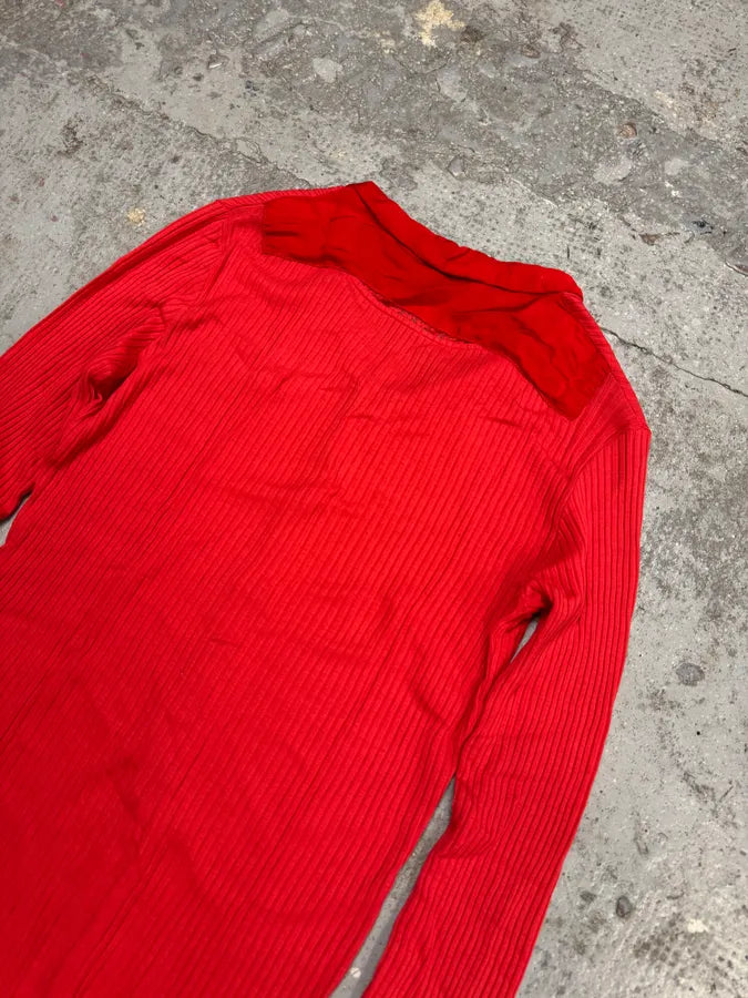 Marithé + François Girbaud Red Pleats Longsleeves btpJZnf 2