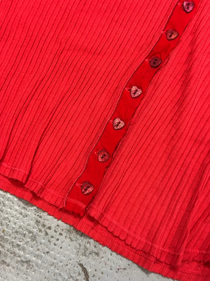 Marithé + François Girbaud Red Pleats Longsleeves btpJZnf 4