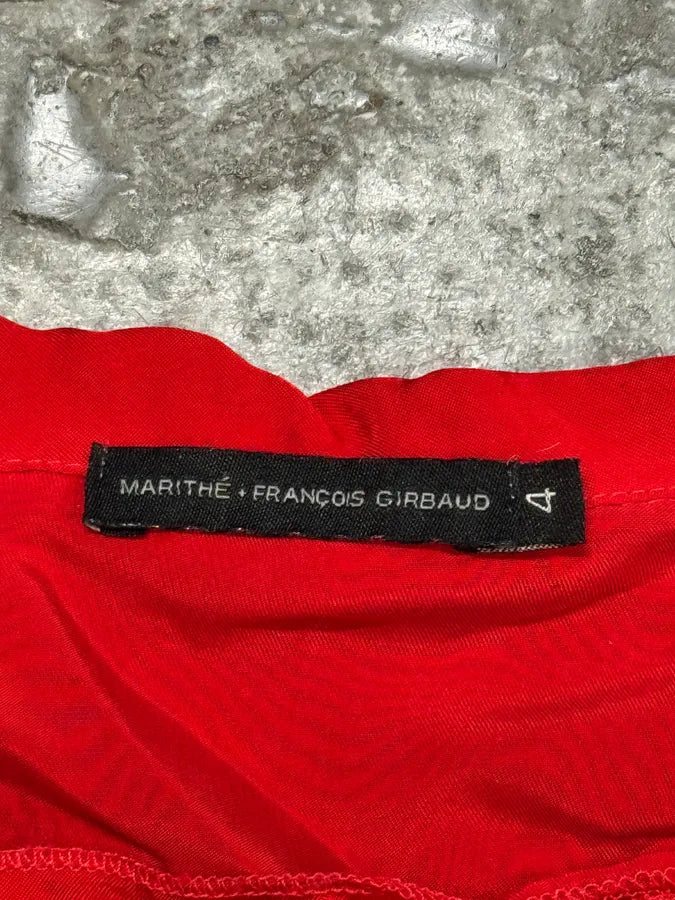 Marithé + François Girbaud Red Pleats Longsleeves btpJZnf 5