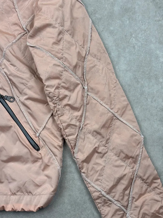 AW2000 Marithé + François Girbaud Pink Nylon Quilted Light Jacket SZUmgHD 10