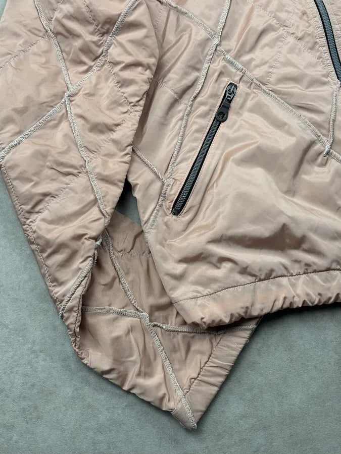 AW2000 Marithé + François Girbaud Pink Nylon Quilted Light Jacket SZUmgHD 9