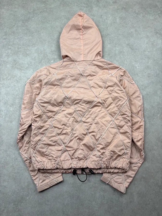 AW2000 Marithé + François Girbaud Pink Nylon Quilted Light Jacket SZUmgHD 4