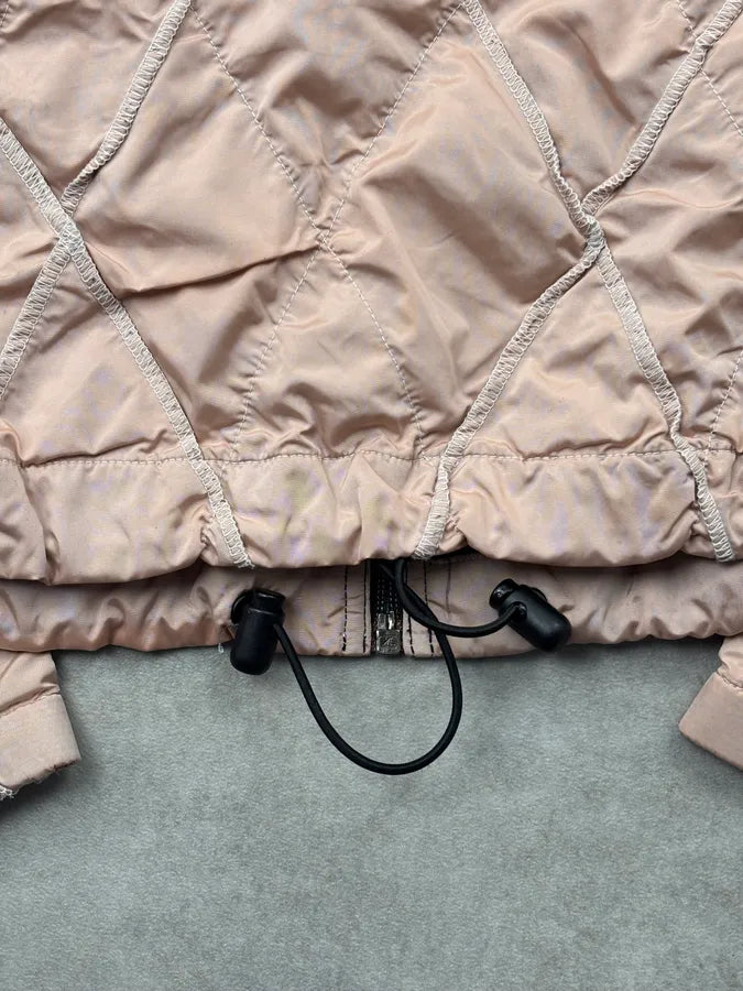 AW2000 Marithé + François Girbaud Pink Nylon Quilted Light Jacket SZUmgHD 8