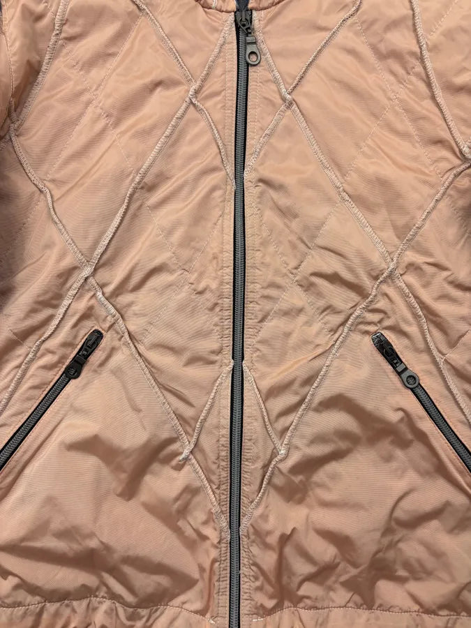 AW2000 Marithé + François Girbaud Pink Nylon Quilted Light Jacket SZUmgHD 7