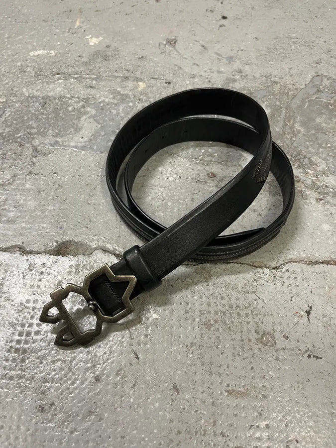 Marithé + François Girbaud Studded Black Leather Belt VpcVbGo 1