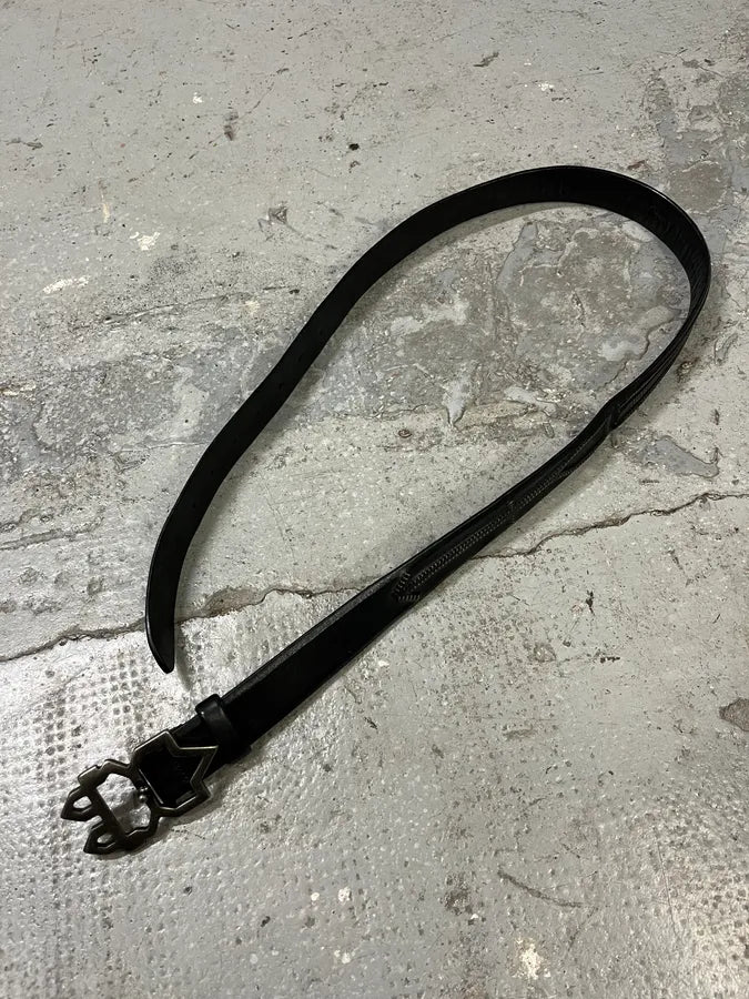 Marithé + François Girbaud Studded Black Leather Belt VpcVbGo 2