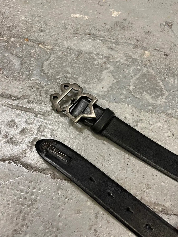 Marithé + François Girbaud Studded Black Leather Belt VpcVbGo 3