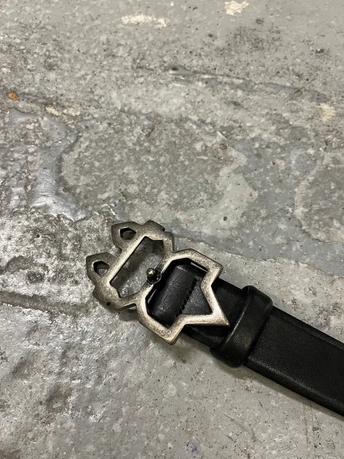 Marithé + François Girbaud Studded Black Leather Belt VpcVbGo 4
