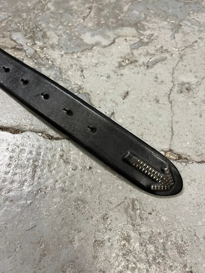 Marithé + François Girbaud Studded Black Leather Belt VpcVbGo 5