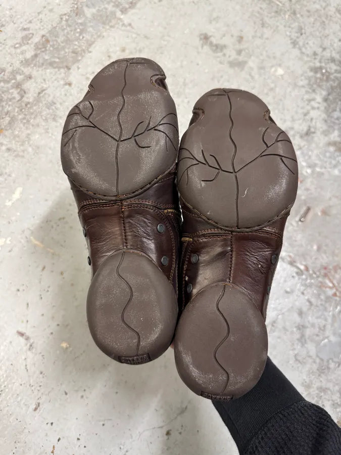 Marithé + François Girbaud Studded Wash Cacao Low Top Sneakers ktTAkpR 5