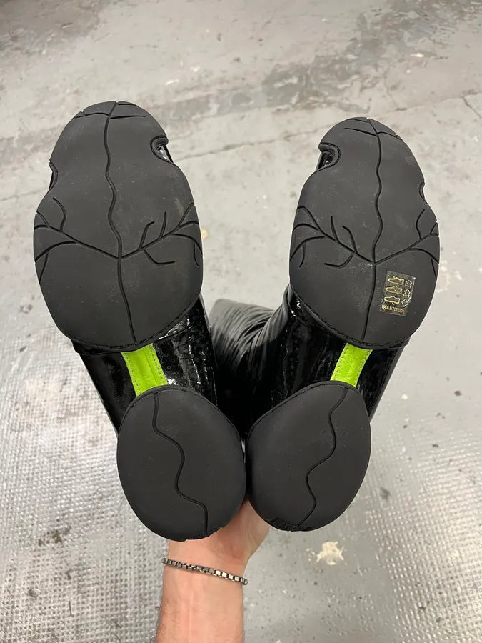 Marithé + François Girbaud Topic Leather Patent Black Boots zRJQYPt 5