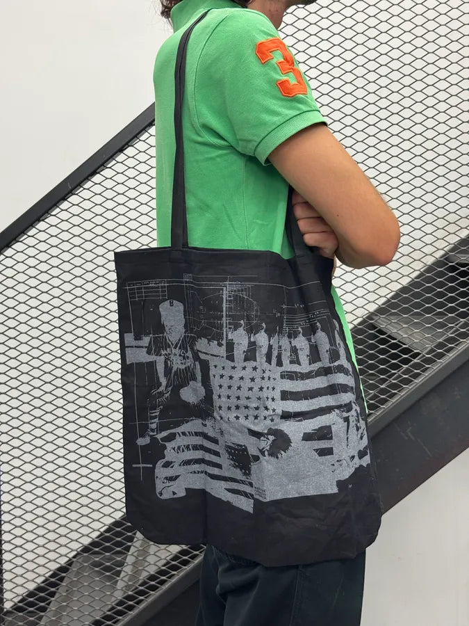 Marithé + François Girbaud USA Black Tote Bag LOFNXSD 0