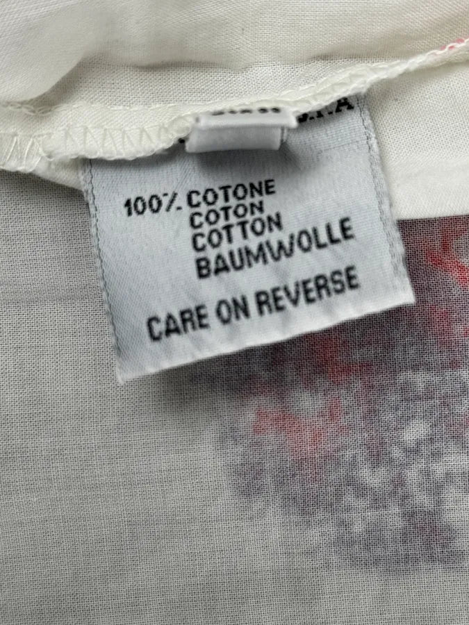 Marithé + François Girbaud White Strawberry Pattern Short-Sleeve Shirt qkAACTC 13
