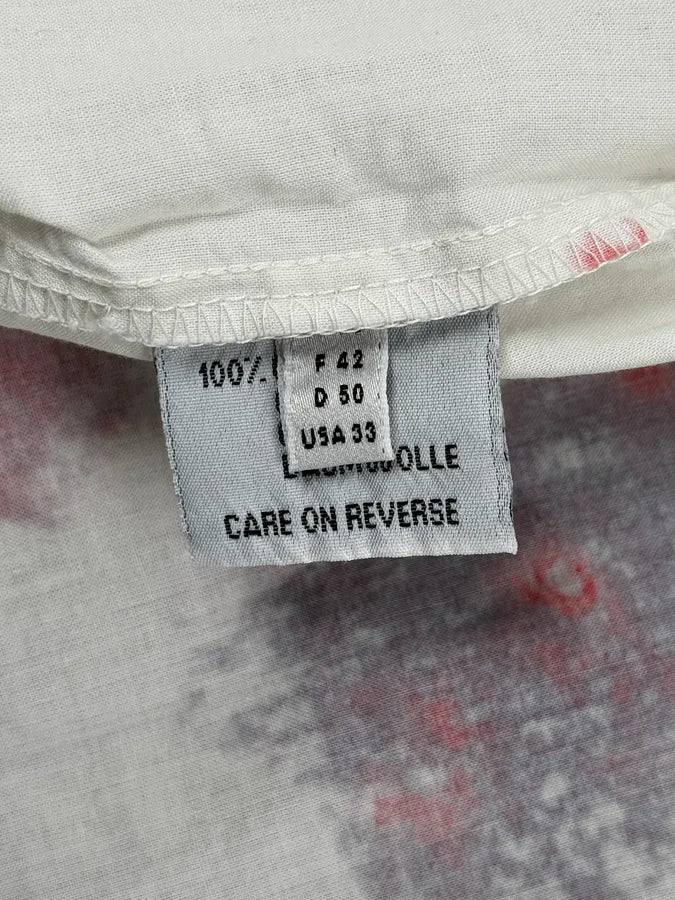 Marithé + François Girbaud White Strawberry Pattern Short-Sleeve Shirt qkAACTC 12