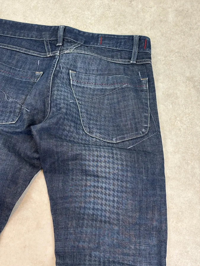 2000s Marithé + François Girbaud XEDGE Checkered Denim Jeans eKHmdbG 7