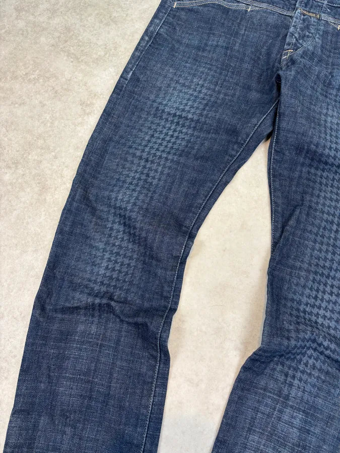 2000s Marithé + François Girbaud XEDGE Checkered Denim Jeans eKHmdbG 8