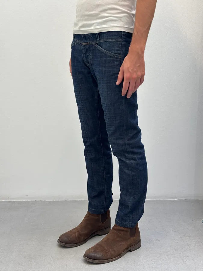 2000s Marithé + François Girbaud XEDGE Checkered Denim Jeans eKHmdbG 2