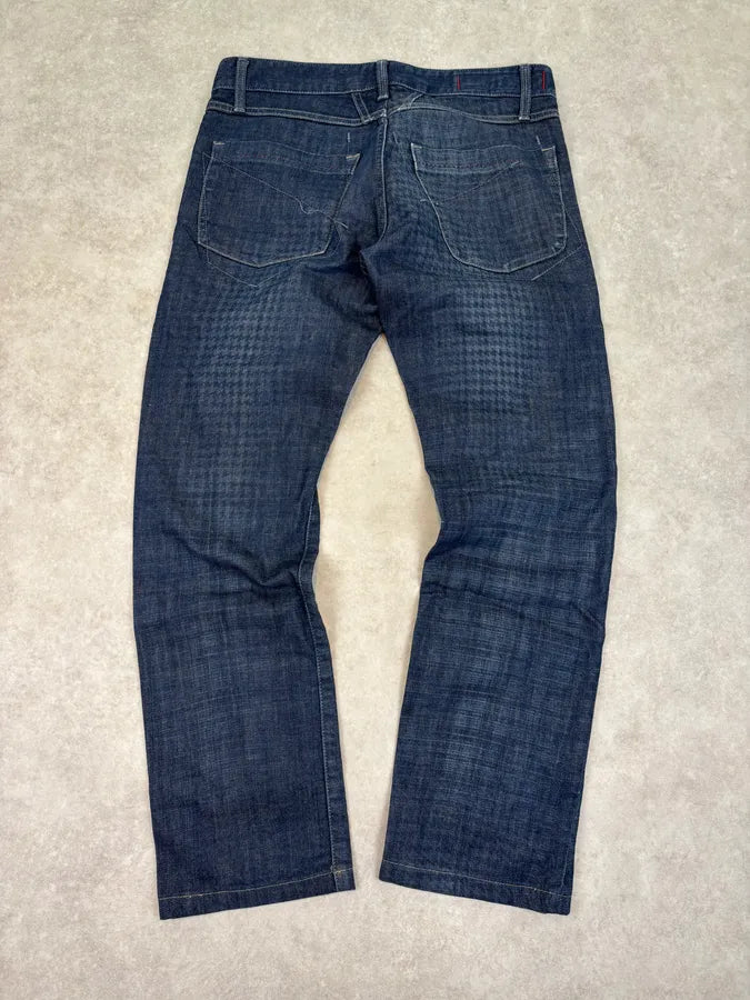 2000s Marithé + François Girbaud XEDGE Checkered Denim Jeans eKHmdbG 5
