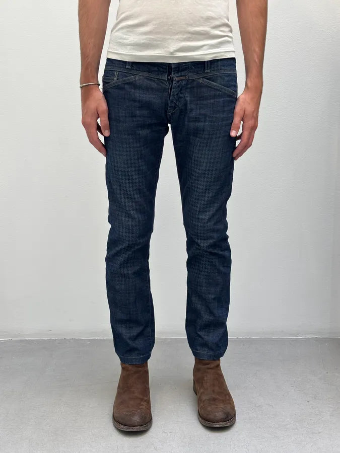 2000s Marithé + François Girbaud XEDGE Checkered Denim Jeans eKHmdbG 1