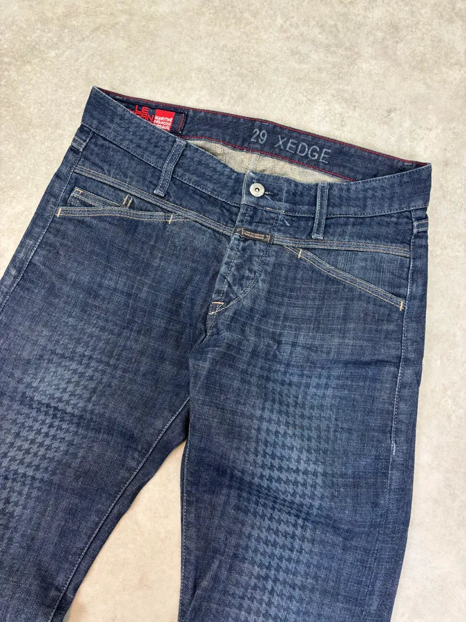 2000s Marithé + François Girbaud XEDGE Checkered Denim Jeans eKHmdbG 4