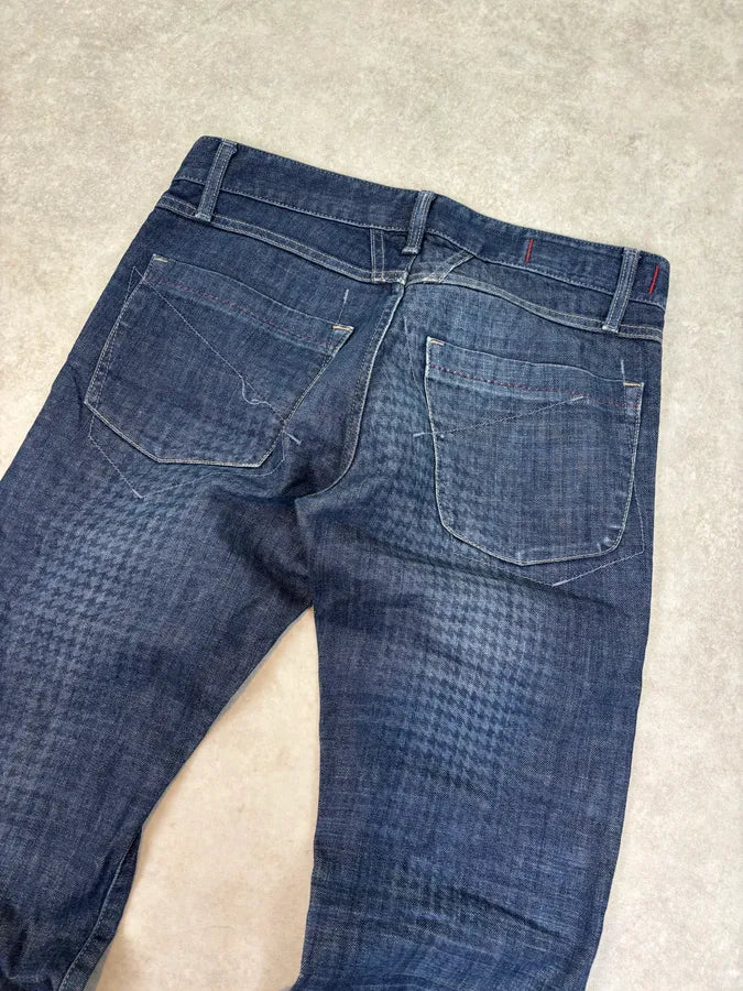 2000s Marithé + François Girbaud XEDGE Checkered Denim Jeans eKHmdbG 6