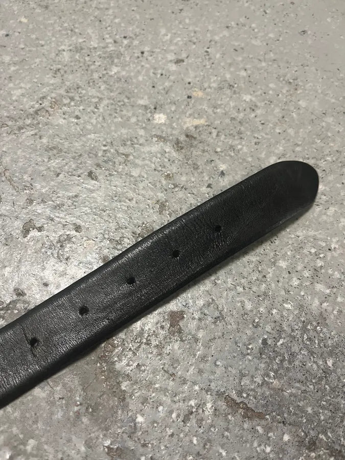 Marithé et François Girbaud Brutalist Buckle Zip Leather Belt (OS) mLpeDiK 5