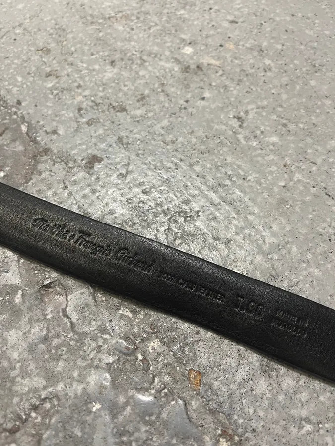 Marithé et François Girbaud Brutalist Buckle Zip Leather Belt (OS) mLpeDiK 8