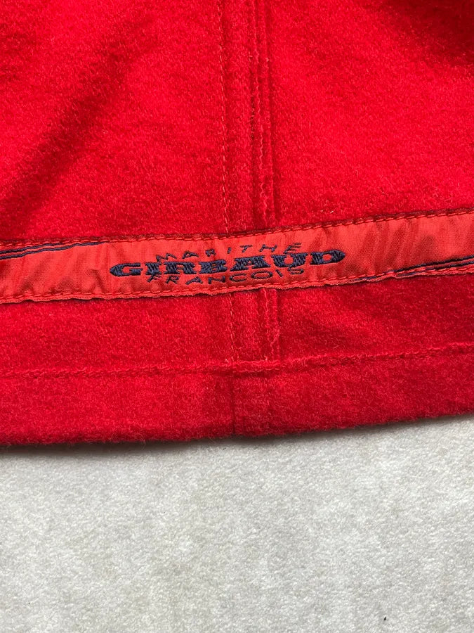 2000s Marithé + François Girbaud Red Wool Overshirt Jacket KRNnXIh 10