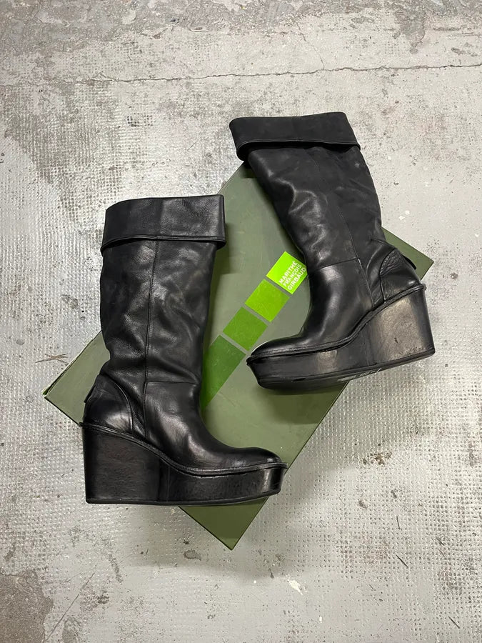 Marithé François Girbaud Edina Leather Black Boots AbGGIAJ 0