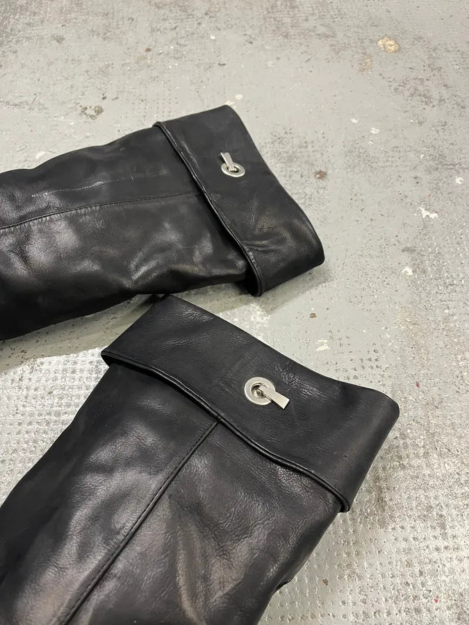 Marithé François Girbaud Edina Leather Black Boots AbGGIAJ 2