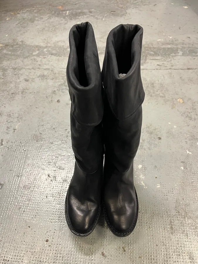 Marithé François Girbaud Edina Leather Black Boots AbGGIAJ 3