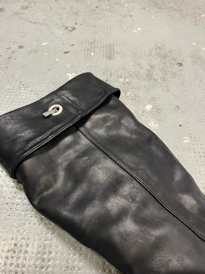 Marithé François Girbaud Edina Leather Black Boots AbGGIAJ 7