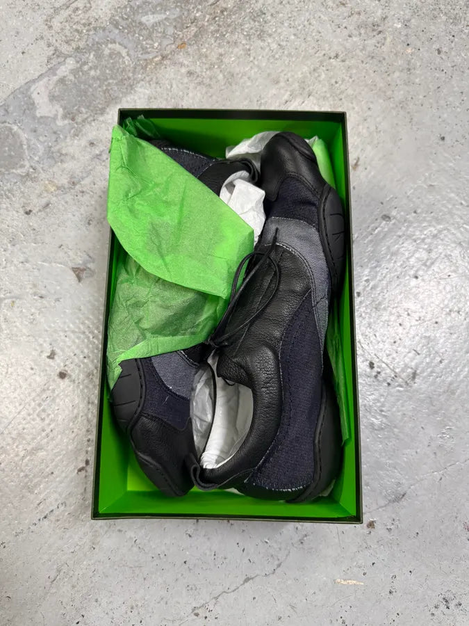 Marithé François Girbaud Leather Denim Brut Low Top Sneakers baoMXTu 1