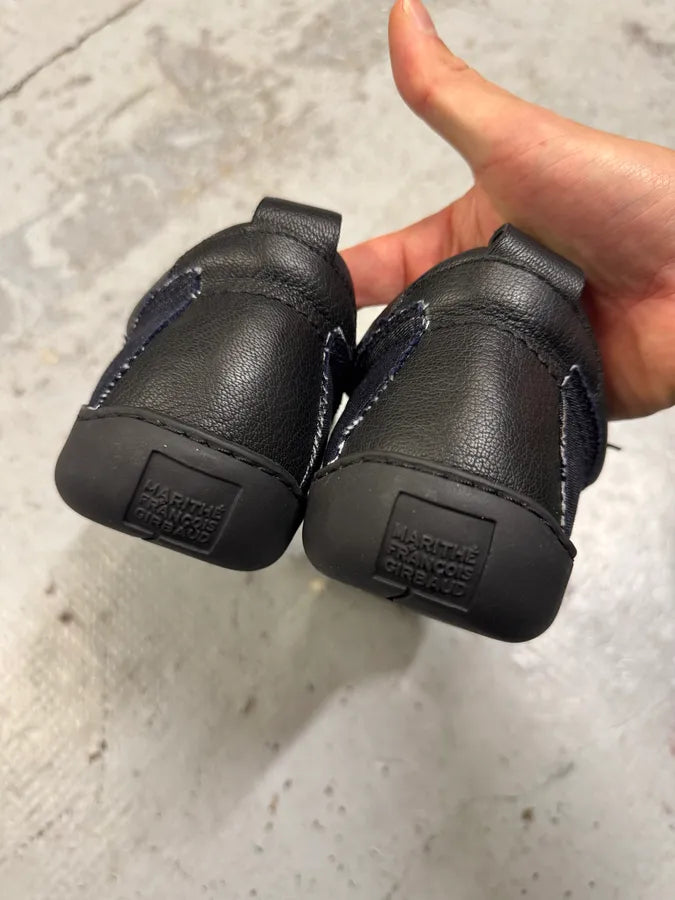 Marithé François Girbaud Leather Denim Brut Low Top Sneakers baoMXTu 6