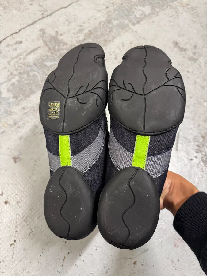 Marithé François Girbaud Leather Denim Brut Low Top Sneakers baoMXTu 7