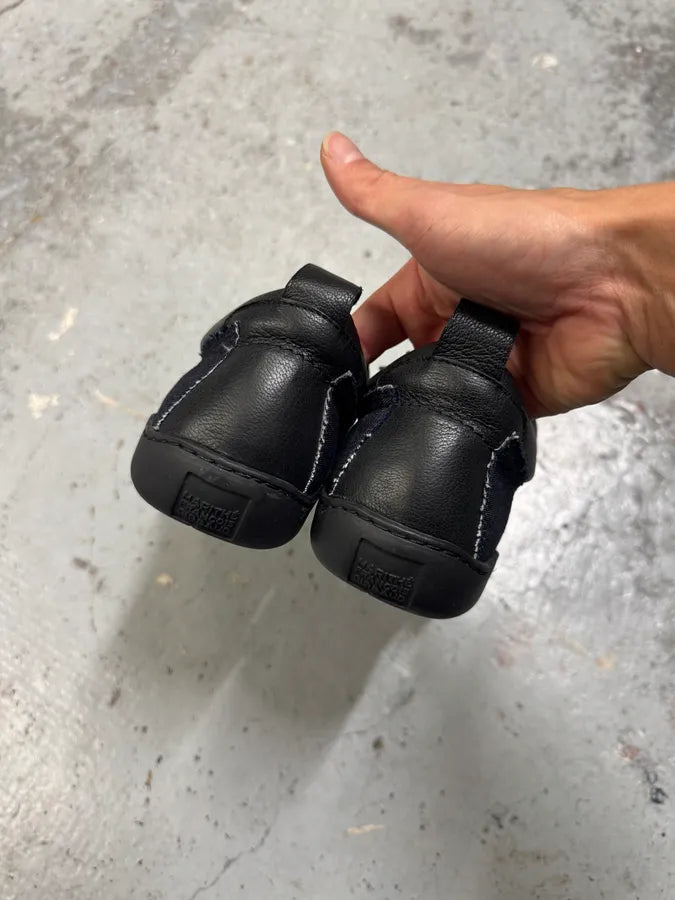 Marithé François Girbaud Leather Denim Brut Low Top Sneakers ihYksRh 8