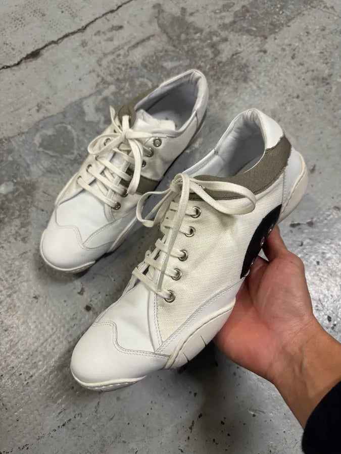 Marithé François Girbaud Wash White Low Top Sneakers QvkcXgj 0