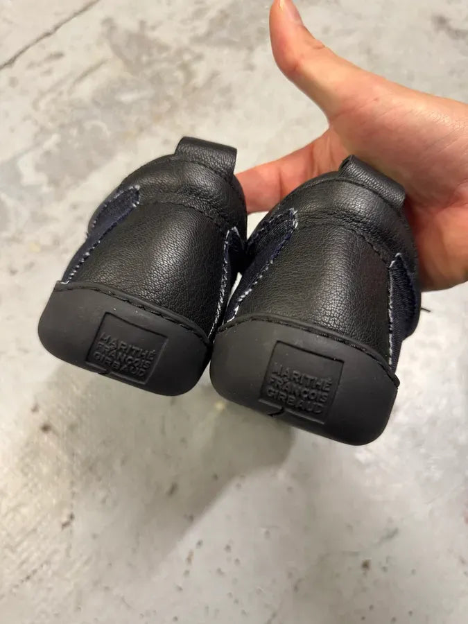 Marithé + François Girbaud Leather Denim Brut Low Top Sneakers baoMXTu 6