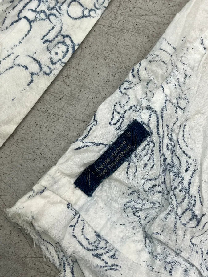 2000s Marithé + François Girbaud White Hysteric Clouds Shirt XlqBtHf 9