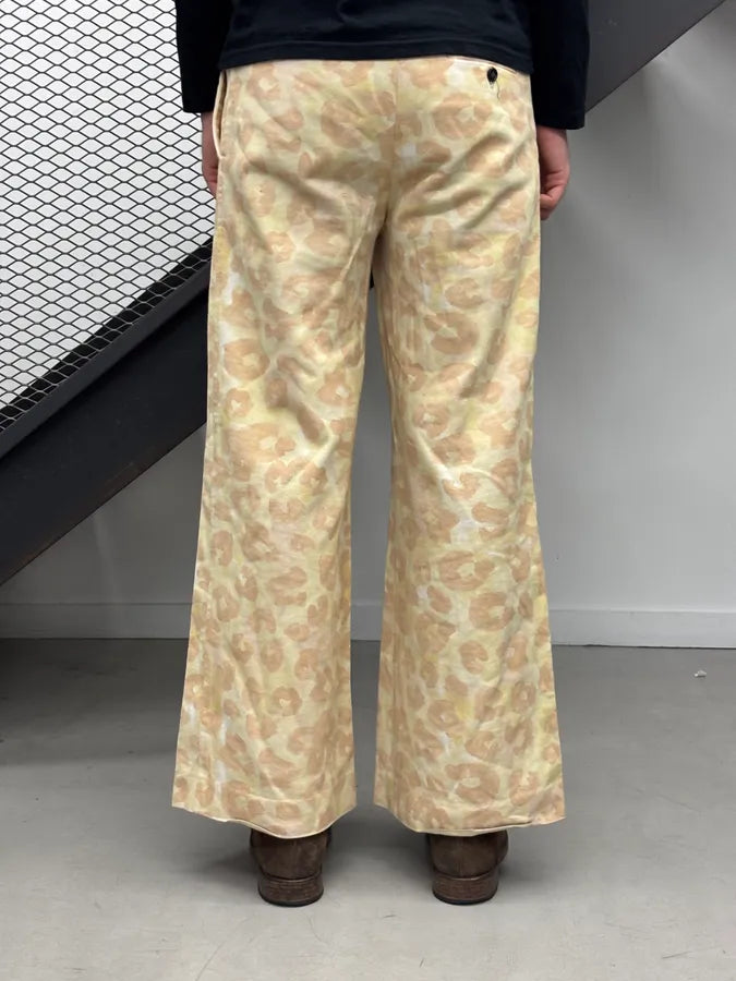 SS2021 Marni Beige Leopard Print Wide-Leg Pants AvasXqx 3