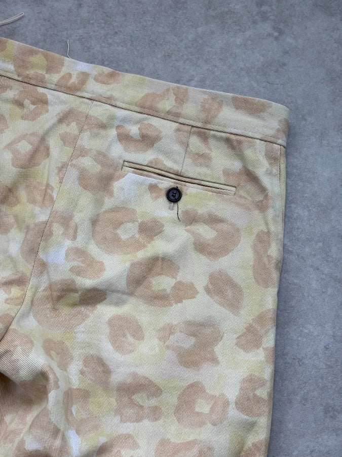 SS2021 Marni Beige Leopard Print Wide-Leg Pants AvasXqx 7