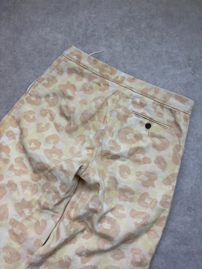 SS2021 Marni Beige Leopard Print Wide-Leg Pants AvasXqx 6