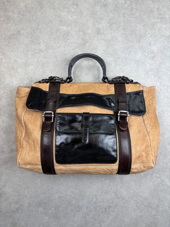 Marni Beige Leather Color-Block Handle Bag gIAQWpw 3